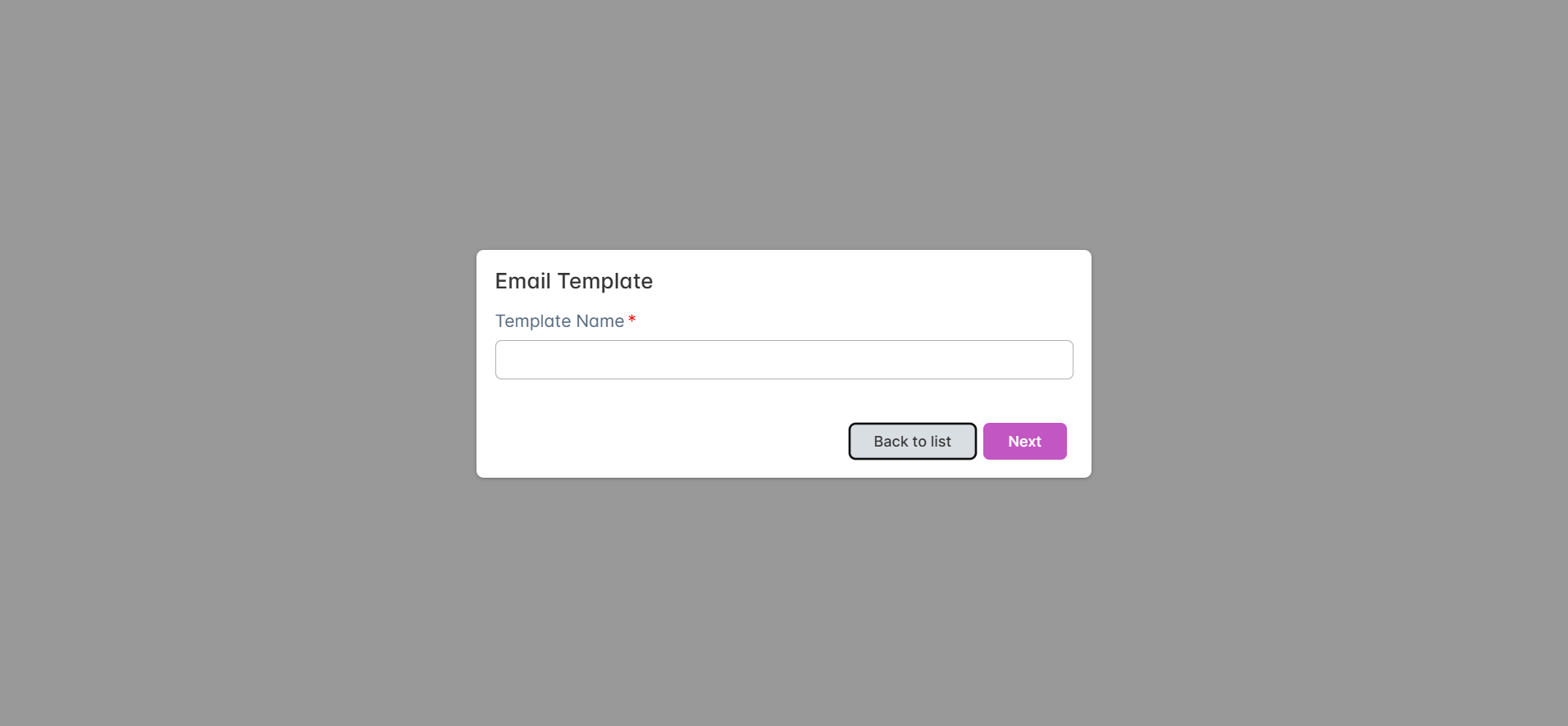 Email Editor Page